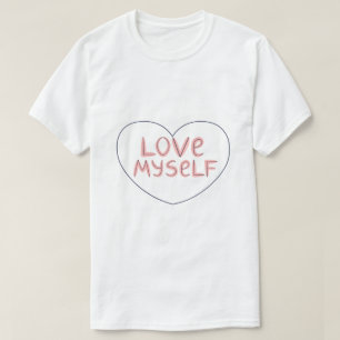 T-shirt S'aimer – Typographie d'amour de soi