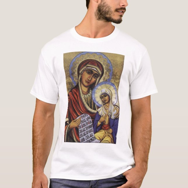 T-shirt Saint Anne avec le Theotokos (Devant)