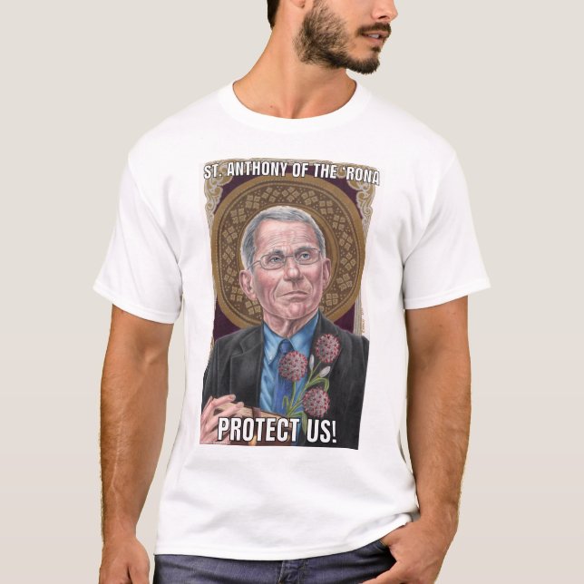 T-shirt Saint Antoine de la "Rona Protect Us" (Devant)