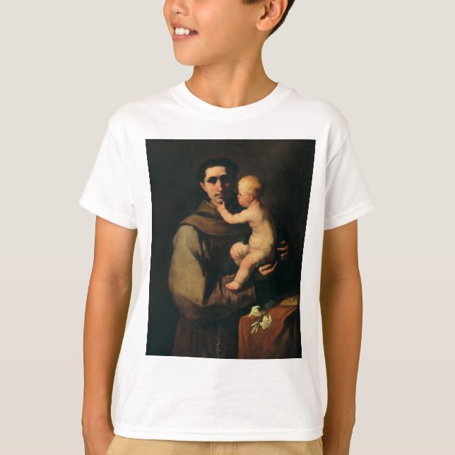 T-shirt Saint Antoine de Padoue par Luca Giordano (Devant)