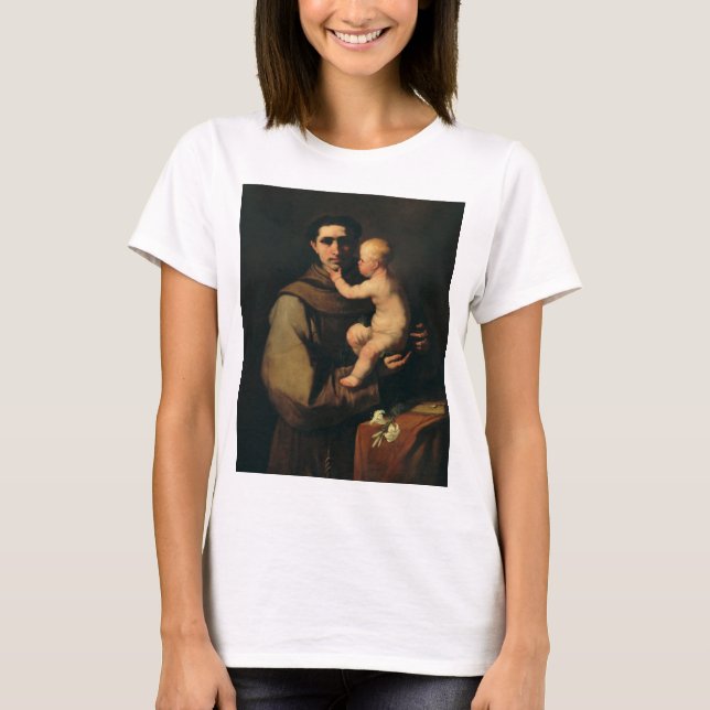 T-shirt Saint Antoine de Padoue par Luca Giordano (Devant)