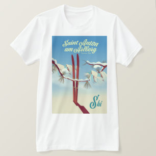 T-shirt Saint Anton am Arlberg, Alpes tyroliennes, Autrich
