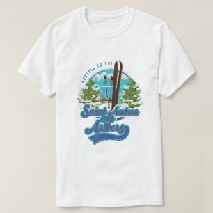 T-shirt Saint Anton am Arlberg Autriche Logo de ski