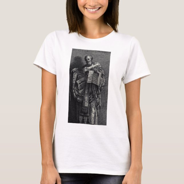 T-shirt Saint Athanase d'Alexandrie Art Graphique (Devant)