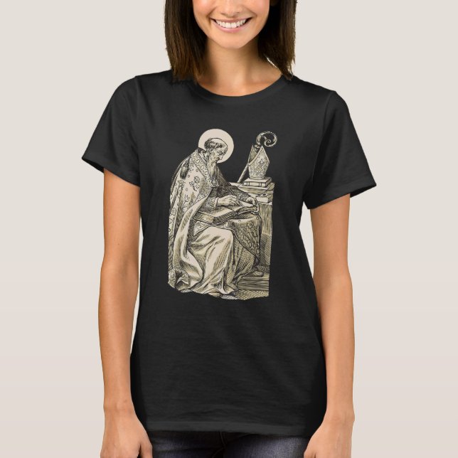 T-shirt Saint Augustin d'Hippone philosophe catholique (Devant)