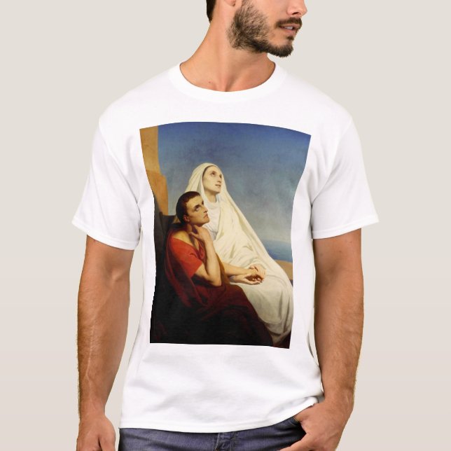 T-shirt Saint Augustin et Sainte Monique (Devant)