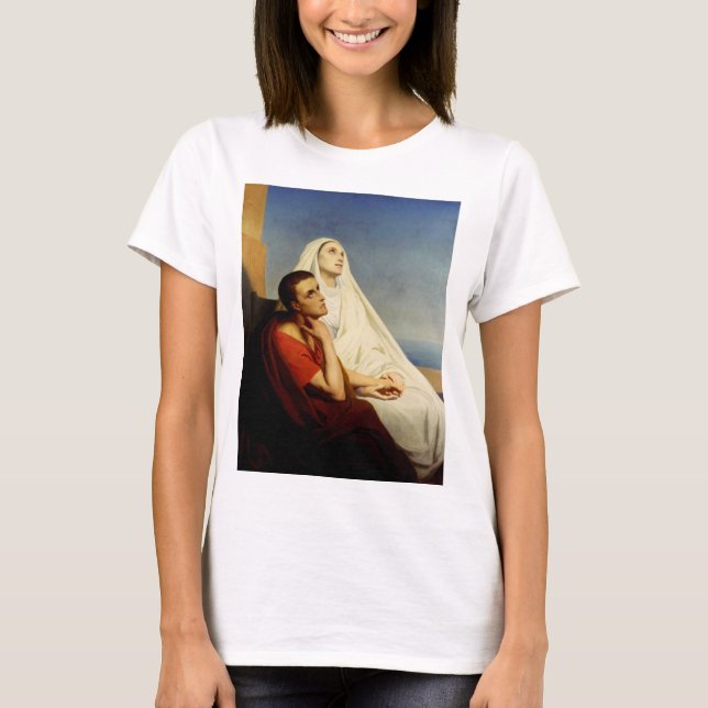 T-shirt Saint Augustin et Sainte Monique (Devant)