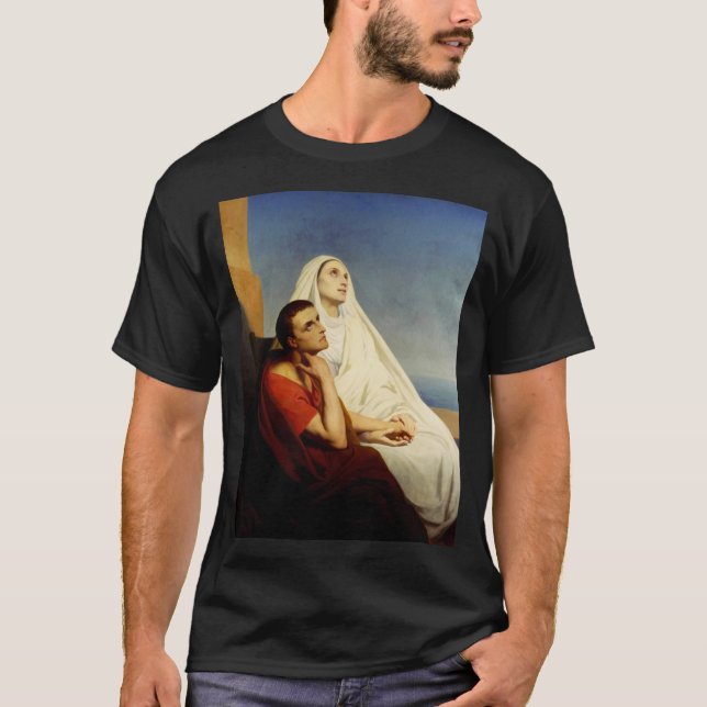 T-shirt Saint Augustin et Sainte Monique (Devant)