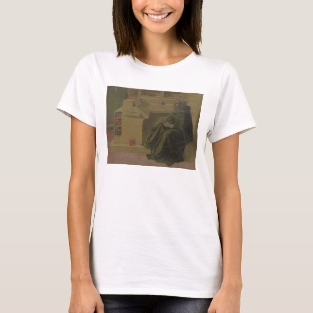 T-shirt Saint-Augustine in his Study (Devant)