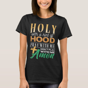 T-shirt Saint avec une touche de hood réappropriation scr
