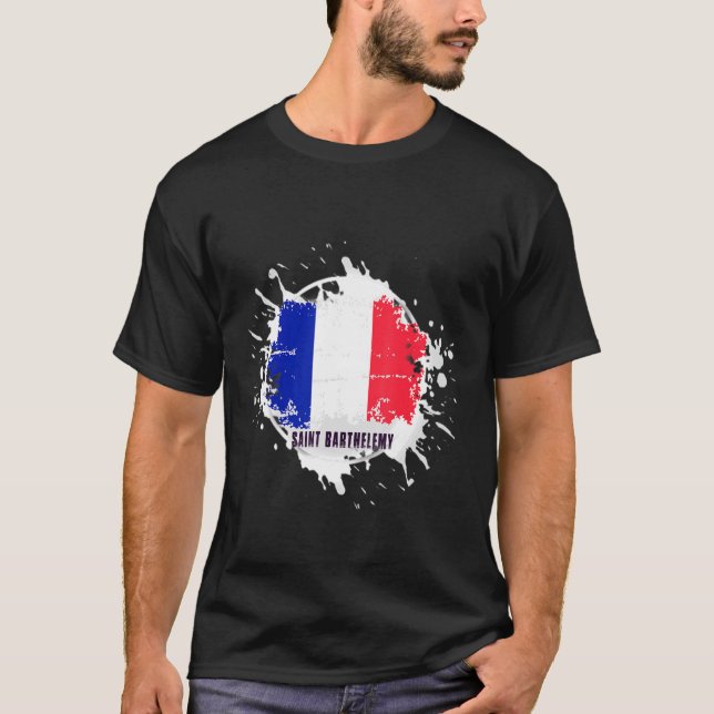 T-shirt Saint Barthelemy Splash (Devant)