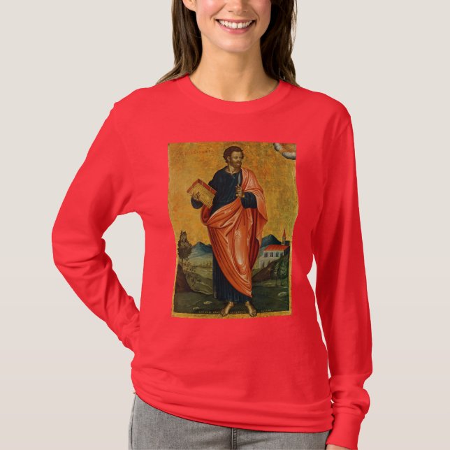 T-shirt Saint Bartholomée l'icône orthodoxe apôtre (Devant)