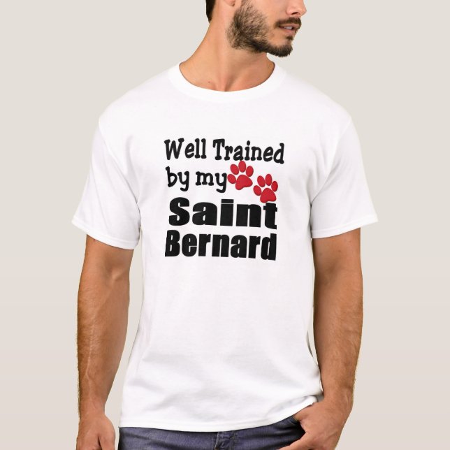 T-shirt Saint Bernard Bien Dressé (Devant)