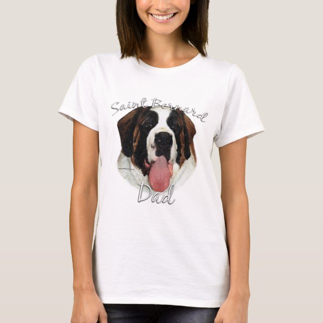 T-shirt Saint Bernard (brut) Papa 2 (Devant)