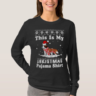 T-shirt Saint Bernard Chien Funny Noël C'Est Mon Paj De No