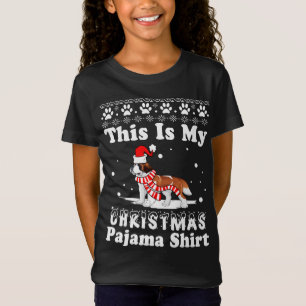T-Shirt Saint Bernard Chien Funny Noël C'Est Mon Paj De No
