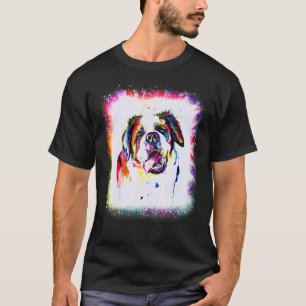 T-shirt Saint-Bernard couleur aquarelle garçon fille Tie D