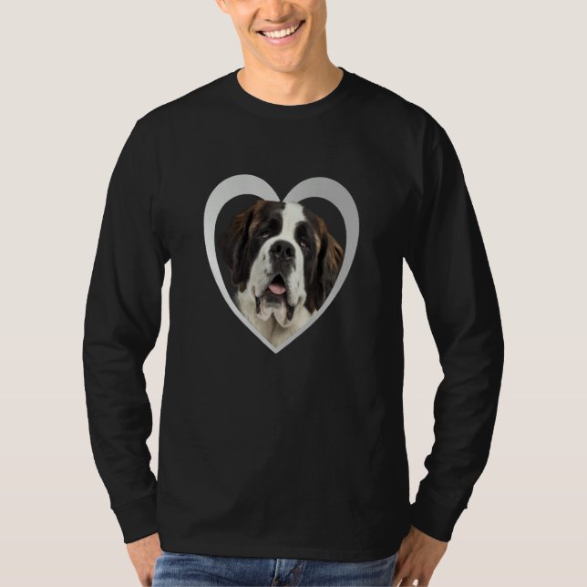T-shirt Saint Bernard  Heart Dog St Bernard  2 (Devant)