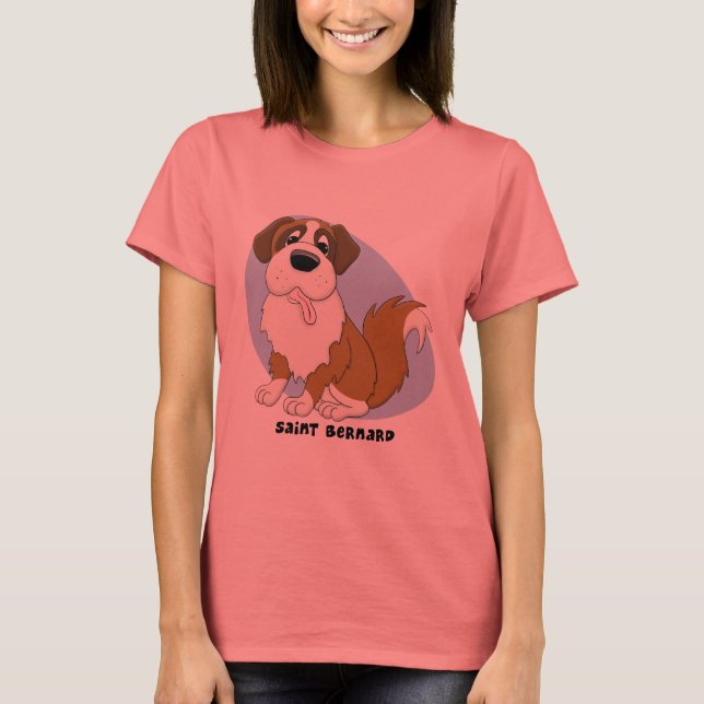 T-shirt Saint Bernard Ladies Ringer (Devant)