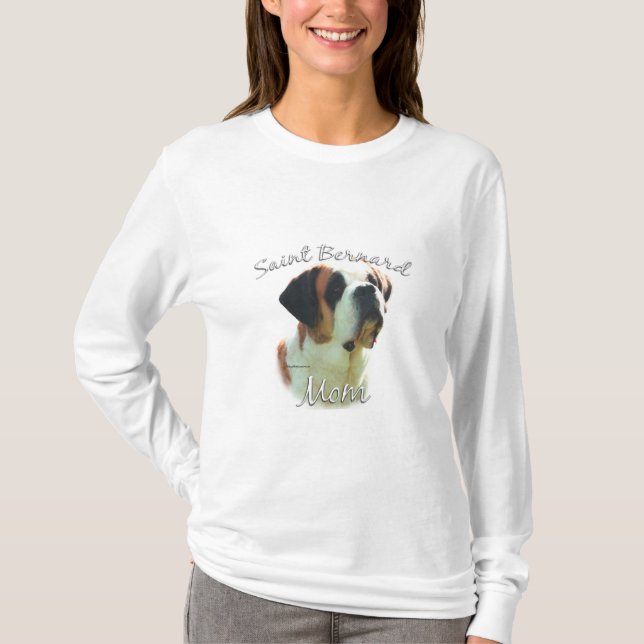 T-shirt Saint Bernard (lisse) Maman 2 (Devant)