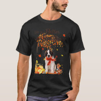 Saint Bernard Maple Tree Thanksgiving Day mignon c