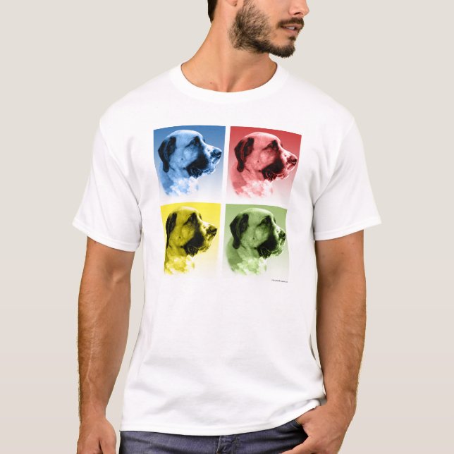 T-shirt Saint Bernard Pop Art (Devant)