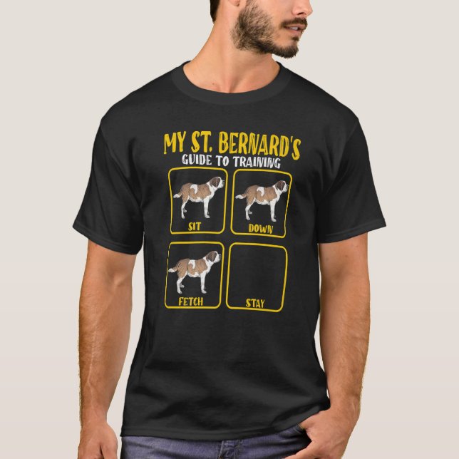 T-shirt Saint Bernard St Bernard Guide d'entraînement de c (Devant)