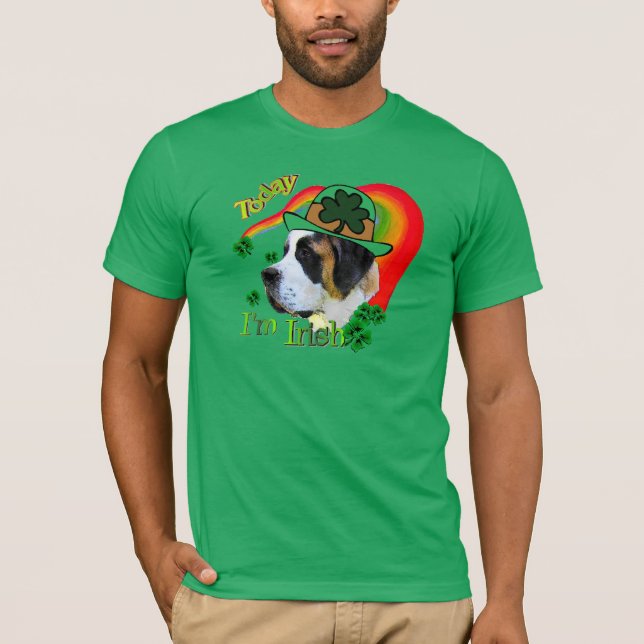 T-shirt Saint Bernard St patrick (Devant)