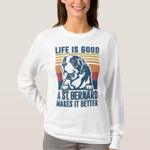T-shirt Saint Bernard Toxits For Women Men Dog Maman Papa 