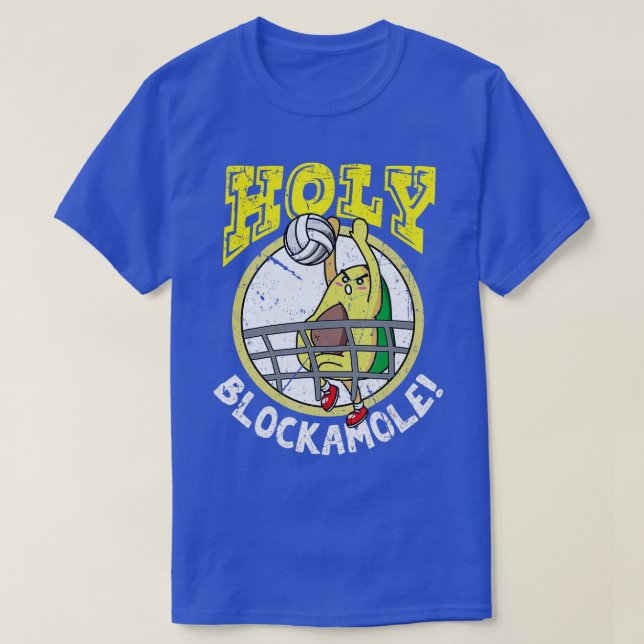 T-shirt Saint Blockamole Funny mignon bloc de volley-ball  (Design devant)
