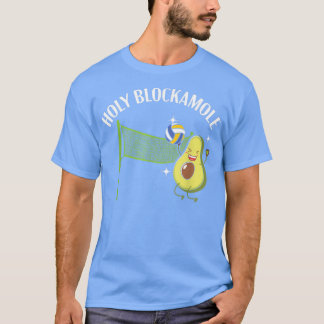 T-shirt Saint Blockamole Volleyball Design Avocado Volleyb