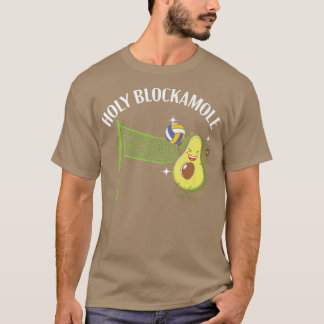 T-shirt Saint Blockamole Volleyball Design Avocado Volleyb