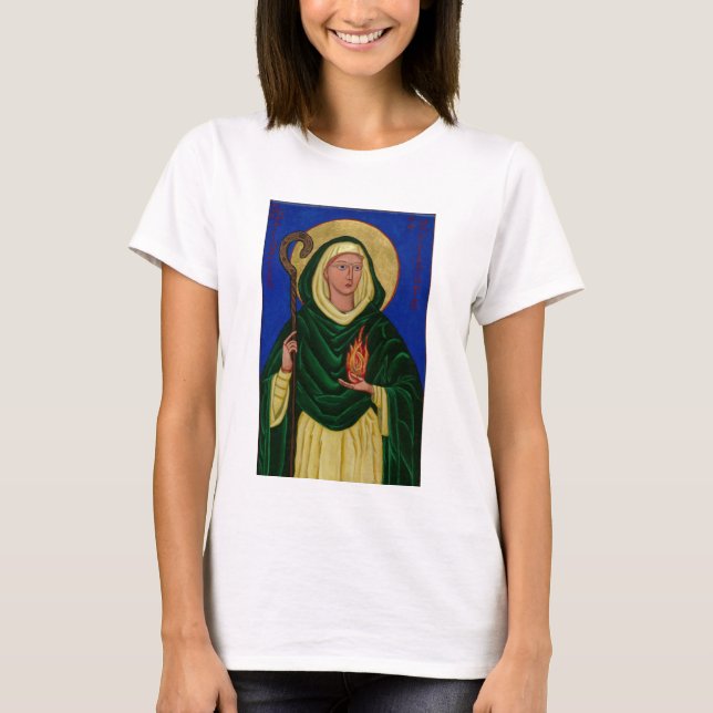 T-shirt Saint Brigid avec le feu Saint (Devant)