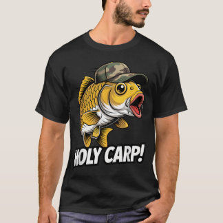 T-shirt Saint Carpe Pêcheur Poisson Pêcheur Drôle Carpe