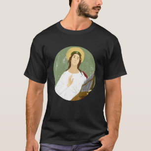 T-shirt Saint Cecilia Patron Saint des Musiciens Musi cath