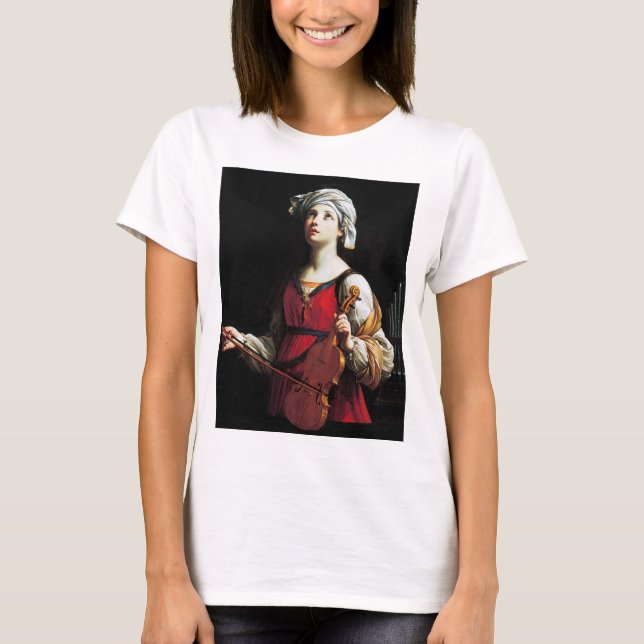 T-shirt Saint Cecilia (Sainte-Cécile), Guido Reni (Devant)