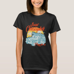 T-shirt Saint-Christophe Surfer Dude Hommes de surf Plage