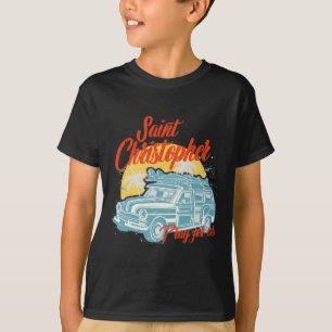 T-shirt Saint Christophe Surfer Dude Hommes de surf Plage