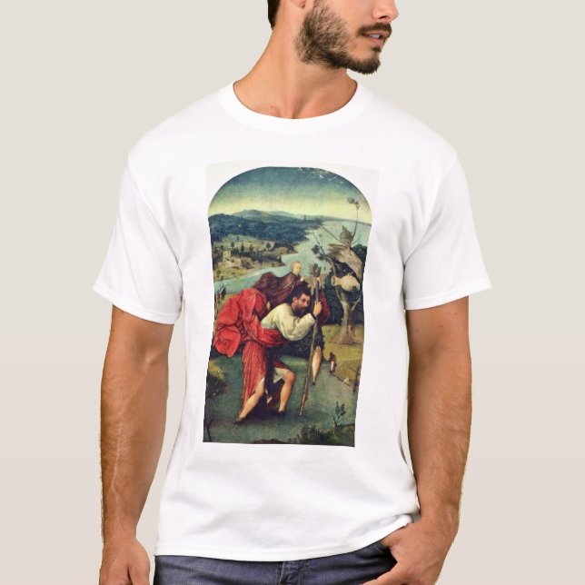 T-shirt Saint Christopher. Par Hieronymus Bosch (meilleur (Devant)