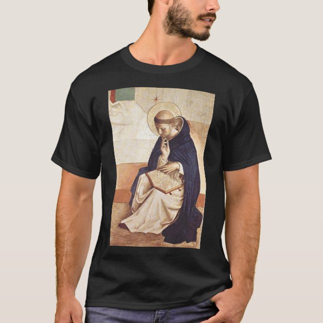 T-shirt Saint Dominique de Guzman par Fra Angelico (Devant)