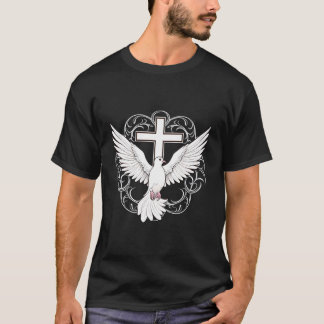 T-shirt Saint Esprit Dove Louer Jésus Baptême De Jésus Cro