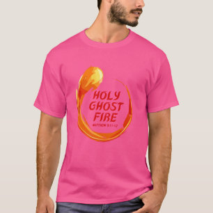 T-shirt Saint Esprit Feu Fantôme Rempli de couleur vive Ch
