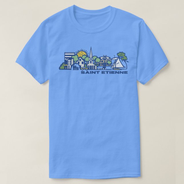 T-shirt Saint Etienne Original Fan Artwork (Design devant)