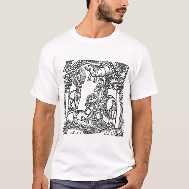 T-shirt Saint Eustache voit Jésus-Christ (Devant)