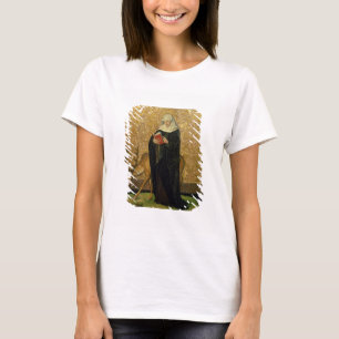 T-shirt Saint féminin avec un mâle (huile sur le panneau
