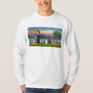 T-shirt Saint Fraancis - 3 chiens, 2 chats +++