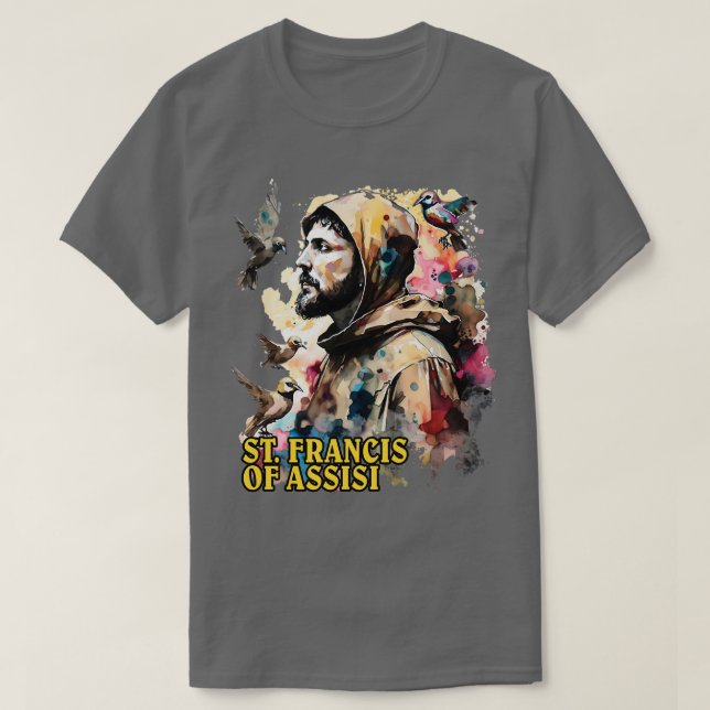 T-shirt Saint François d'Assise Saint (Design devant)