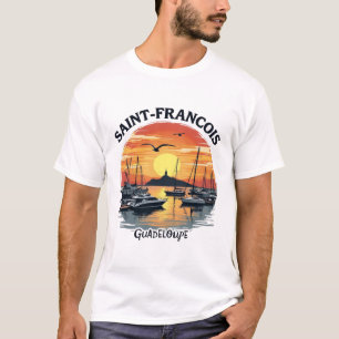 T-Shirt Saint-François Guadeloupe Sunset Tee