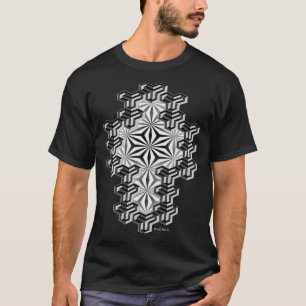 T-shirt Saint géométrie Hexagon Dotwork Mandala Cluster