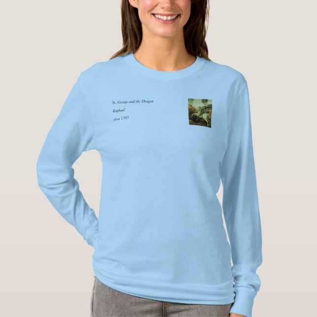 T-shirt "Saint George et le dragon" de Raphaël (vers 1505) (Devant)